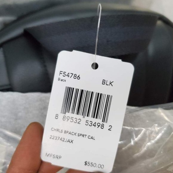 Coach Charles F54786 Leather Backpack black - Picture 5 of 5